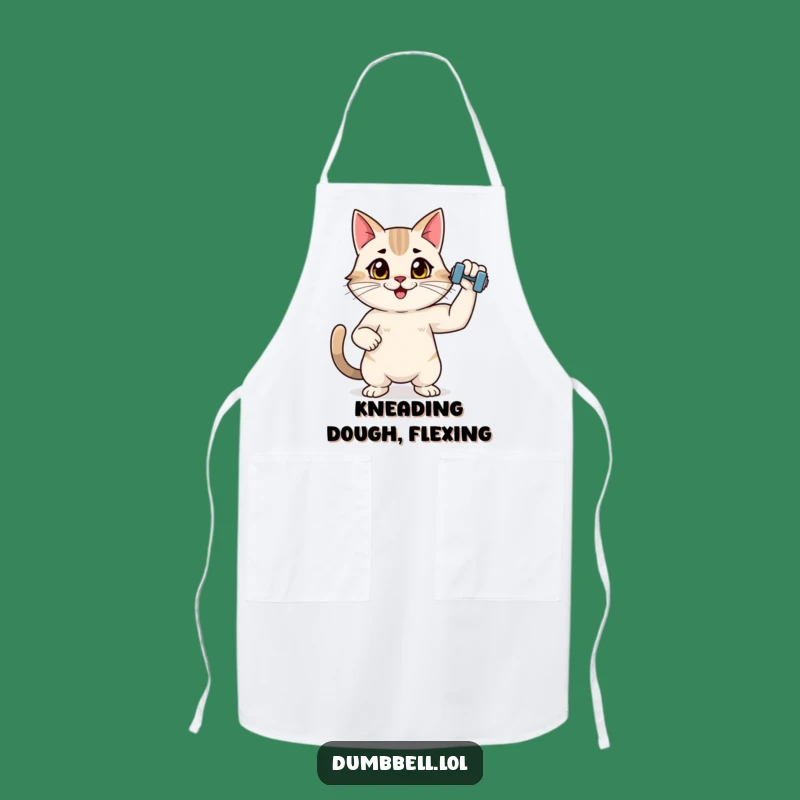 Funny Fitness Cat Apron: Durable Kitchenwear for the Feline Chef