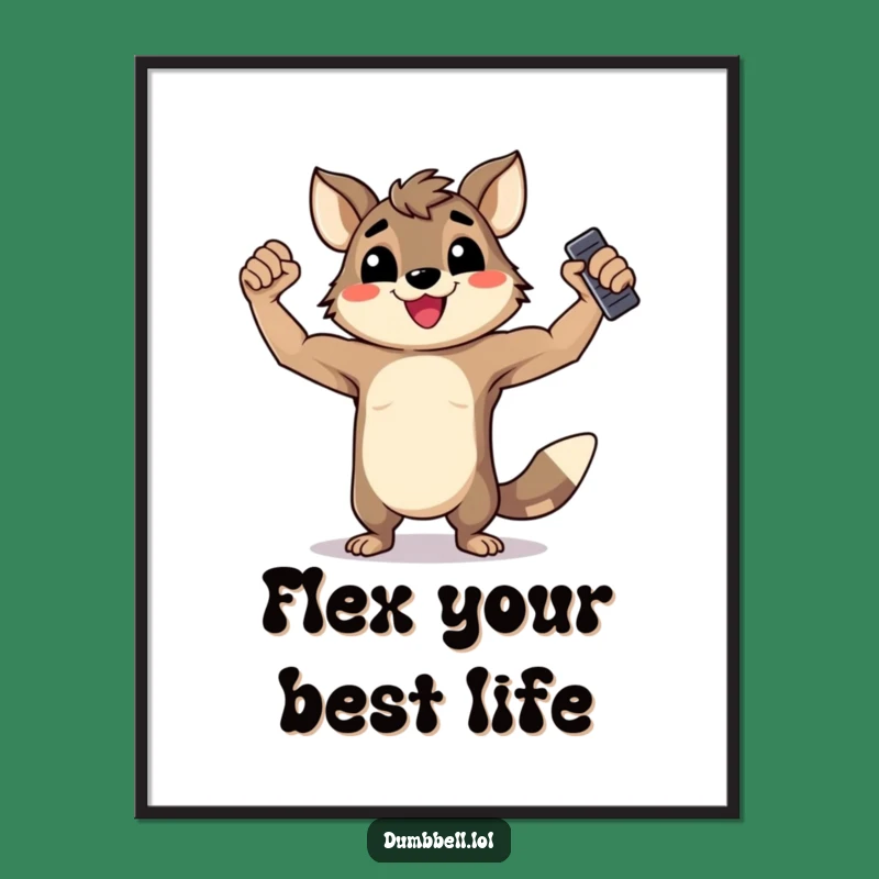 Free Printable Fit Animal Art: Strong Flex Downloadable Wall Decor