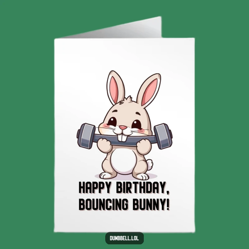 Free Printable Birthday Card: Rabbit's Birthday Gains, Downloadable Gift