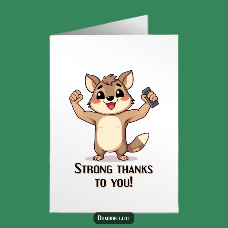 Free Printable Fit Animal Card: Gratitude Downloadable Gift