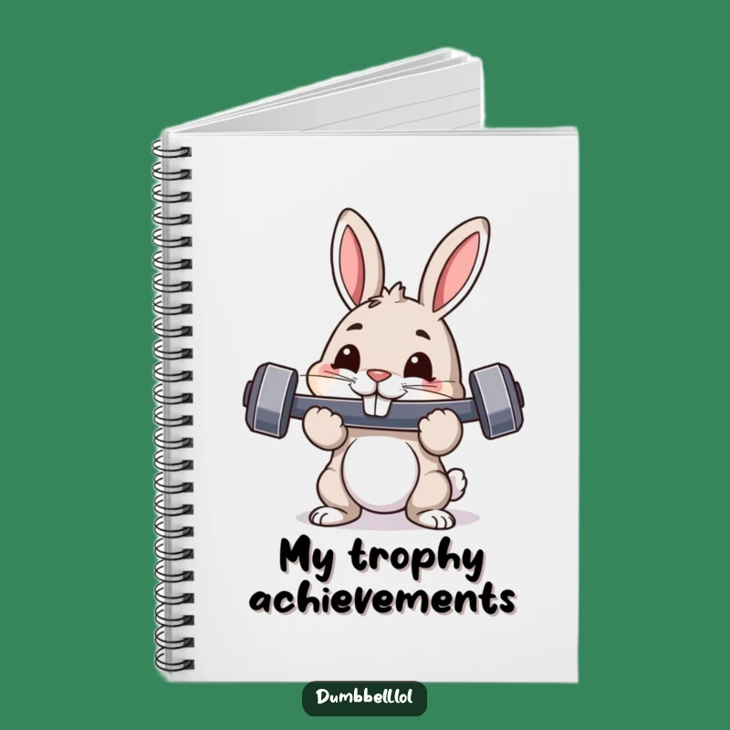 Funny Pouncing Rabbit Notebook: Workout Journal for Gym Notes & Hop-timal Ideas